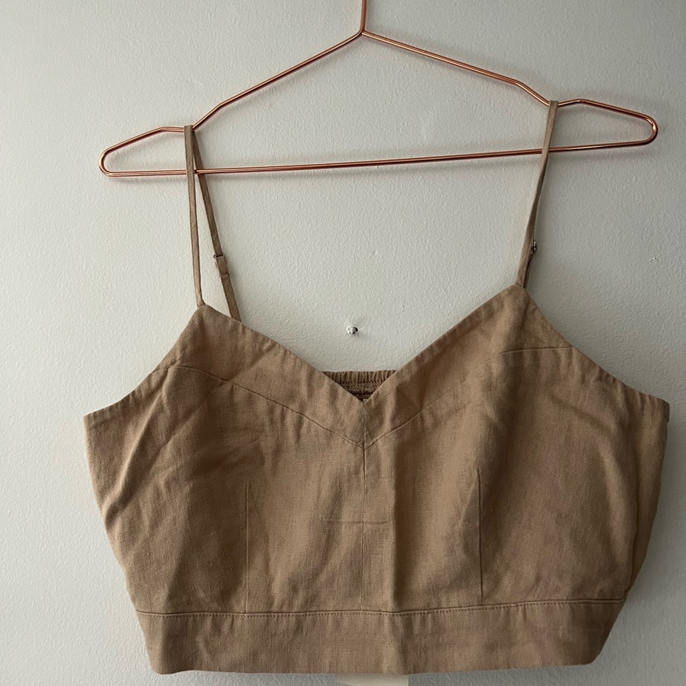 Linen crop top